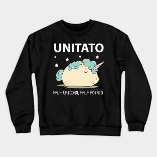 Unitato half unicorn and half potato Crewneck Sweatshirt